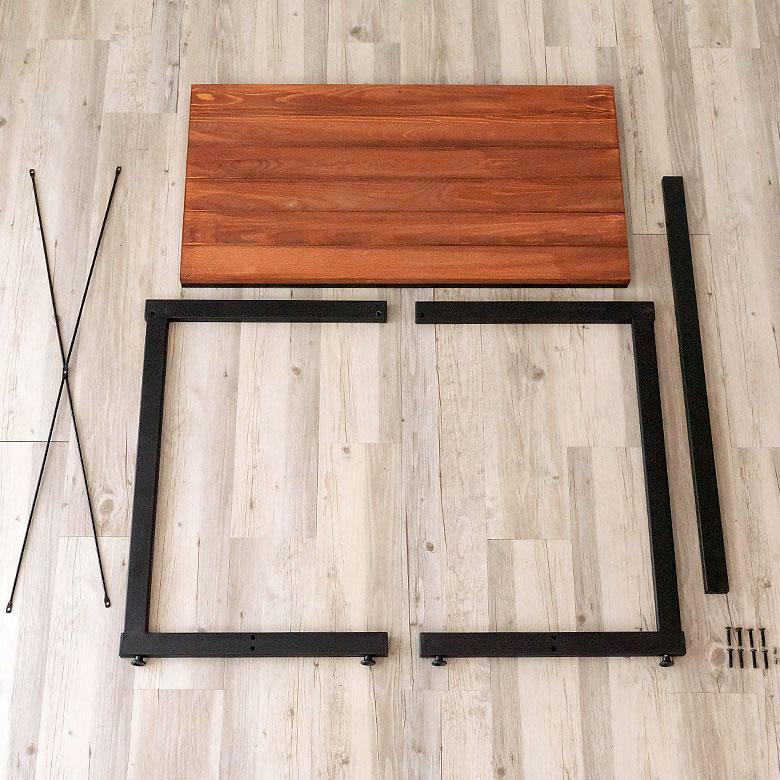 デスク パソコンデスク PCデスク 木製 天然木 アイアン ブラウン タバス TABASシリーズ 63704 | ELEMENTS（インテリア） | 16