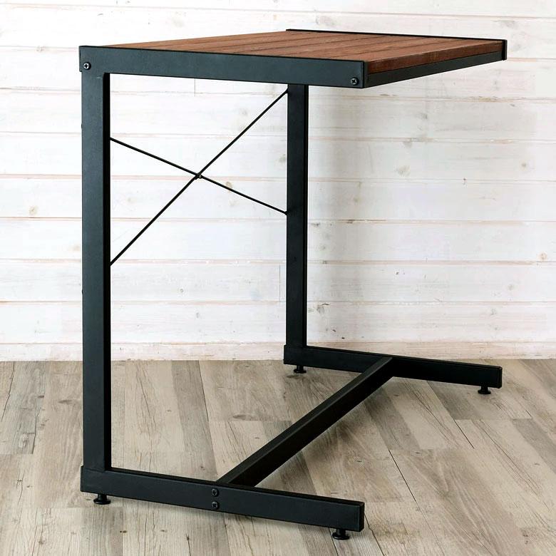 デスク パソコンデスク PCデスク 木製 天然木 アイアン ブラウン タバス TABASシリーズ 63704 | ELEMENTS（インテリア） | 18