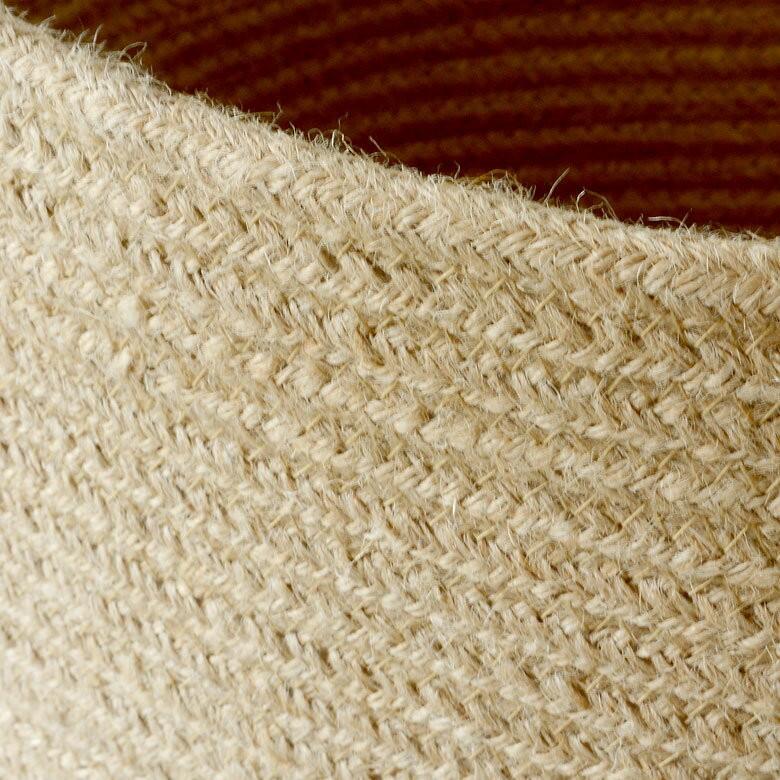 バスケット かご 収納 取っ手付き 麻 おしゃれ 籠 ナチュラル 編み ハンドメイド 小物入れ カゴ ジュード 西海岸 塩系 Lサイズ ハンドル ロープ 64011 | ブランド登録なし | 05