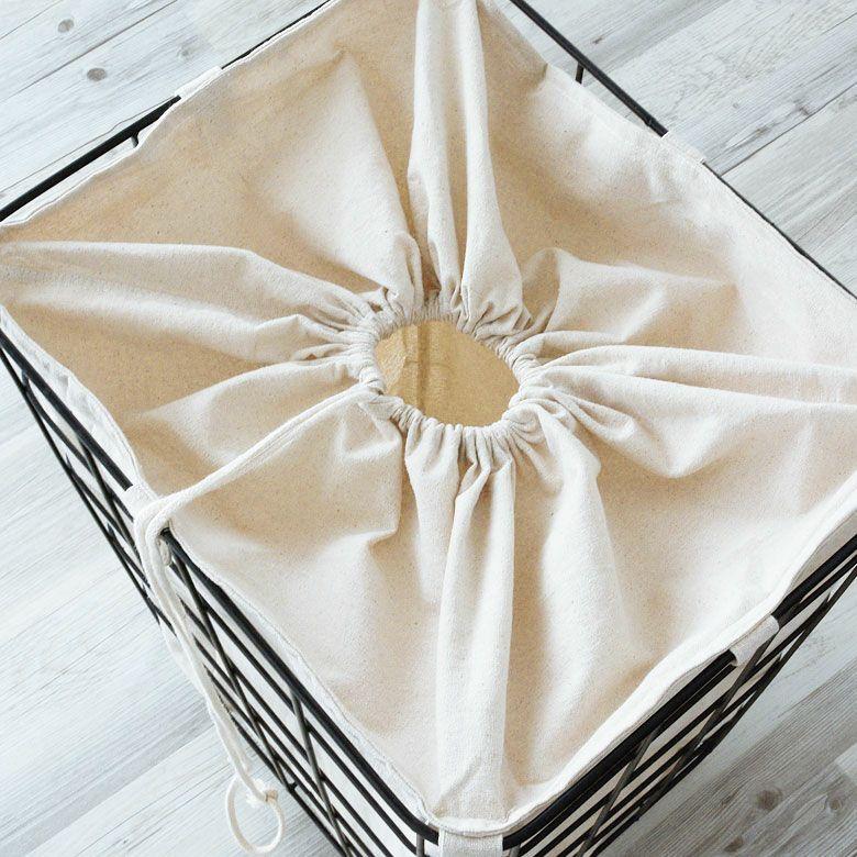 ランドリーバスケット キャスター ワイヤーバスケット おしゃれ 大容量 かご バスケット 収納 スチール 内布 洗濯物入れ 北欧 リゾート インテリア 西海岸 64120 | ELEMENTS（インテリア） | 12