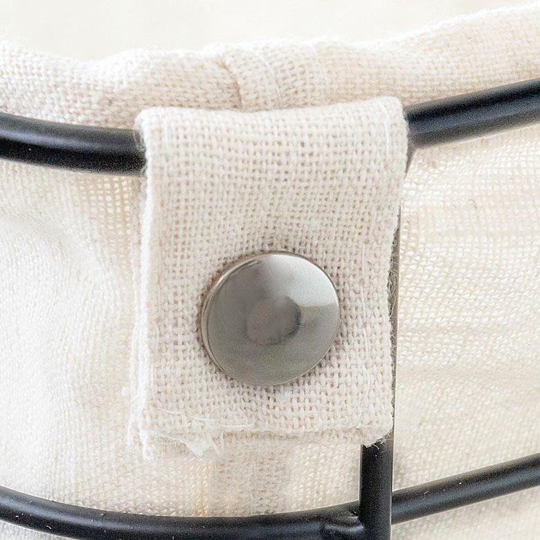 ランドリーバスケット キャスター ワイヤーバスケット おしゃれ 大容量 かご バスケット 収納 スチール 内布 洗濯物入れ 北欧 リゾート インテリア 西海岸 64120 | ELEMENTS（インテリア） | 13