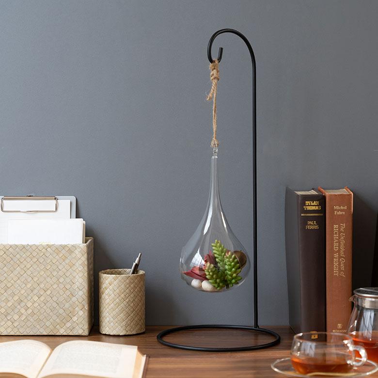 ランタン スタンド ハンガー LED プランター 間接照明 台 吊り下げ ハンギング ブラック ライト ランプ アンティーク レトロ おしゃれ 北欧 リゾート 64430 | ELEMENTS（インテリア） | 12