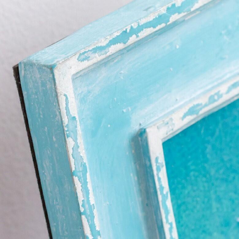 フォトフレーム 写真立て 壁掛け 縦置き 横置き アンティーク加工 ビーチ ブルー 西海岸 マリン 水色 男前 64840 | ブランド登録なし | 10