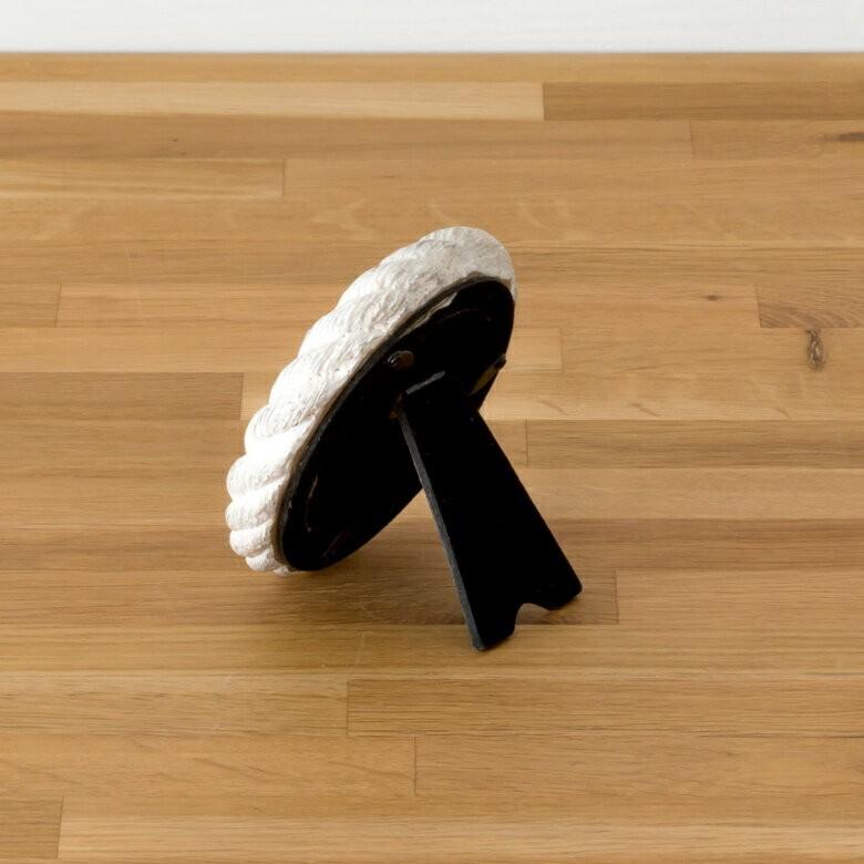 写真立て フォトフレーム ロープ模様 壁掛け 丸型 アンティーク加工 アイボリー 白 西海岸 マリン 男前 64860 | ブランド登録なし | 05