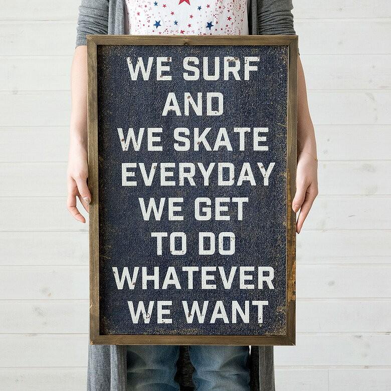 アートパネル 絵画 壁掛け インテリア アートフレーム サインボード ダメージ ウォールパネル おしゃれ インテリア WE SURF デコレーション 65021 | ブランド登録なし | 03