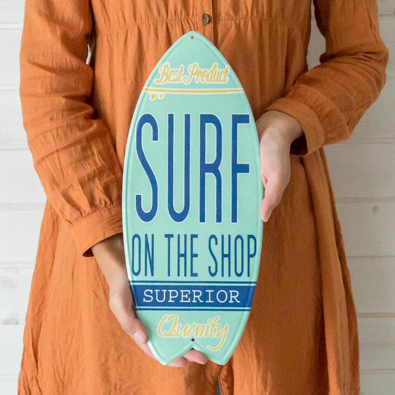 サインボード サインプレート 看板 ヴィンテージ風 SURF TINプレート 壁掛け 西海岸 ブルックリン 男前 ウィールデコレーション 65230｜elements｜03