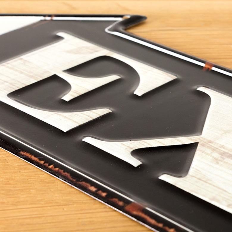 サインボード サインプレート 看板 ヴィンテージ風 EXIT TINプレート 壁掛け 西海岸 ブルックリン 男前 ウィールデコレーション 65240 | ELEMENTS（インテリア） | 10