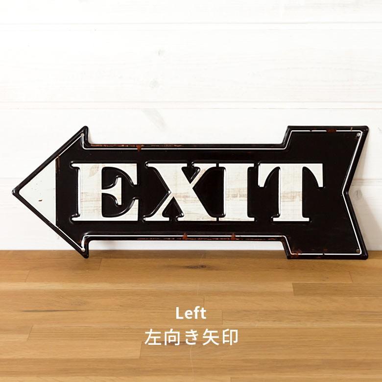 サインボード サインプレート 看板 ヴィンテージ風 EXIT TINプレート 壁掛け 西海岸 ブルックリン 男前 ウィールデコレーション 65240 | ELEMENTS（インテリア） | 03