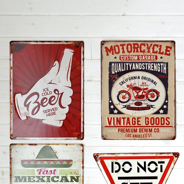 ELEMENTS サインボード サインプレート 壁掛け 看板 ヴィンテージ風