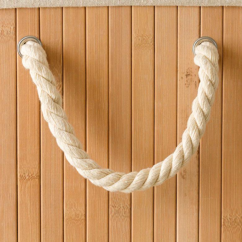 ランドリーバスケット 洗濯カゴ ゴミ箱 65リットル おしゃれ フタ付き 65l 分別 蓋付き 洗濯かご ランドリーボックス 収納バスケット 取っ手付き 6530 | ELEMENTS（インテリア） | 19