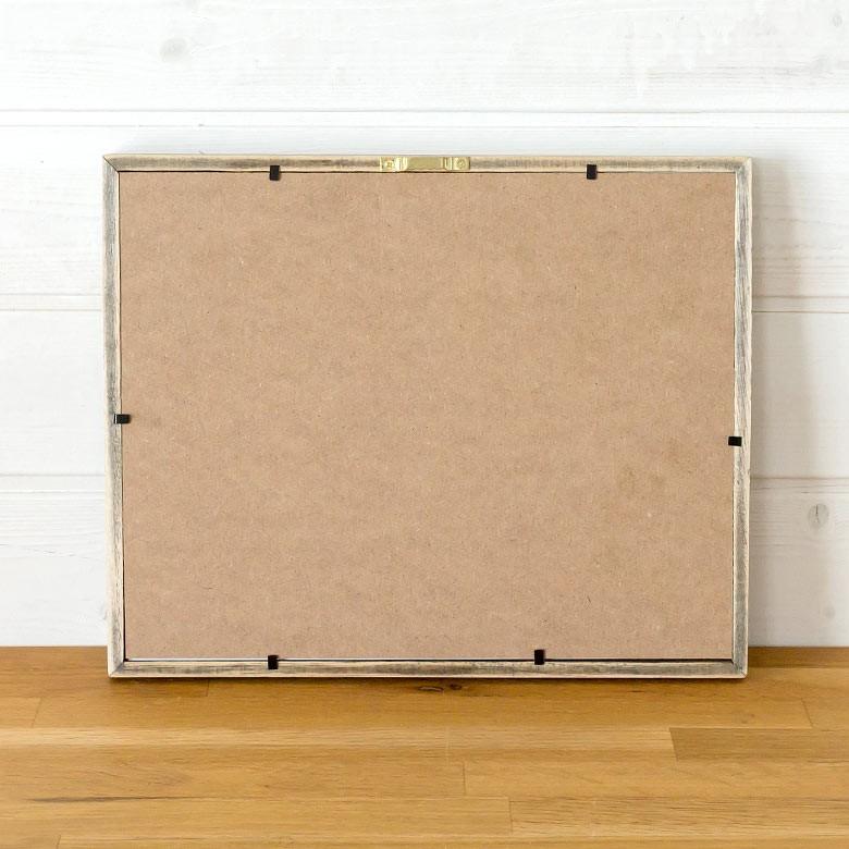 写真立て フォトフレーム ボタニカル柄 壁掛け リーフ モチーフ 写真 2枚 木枠 木製 ガラス 西海岸 男前 65330 | ブランド登録なし | 05