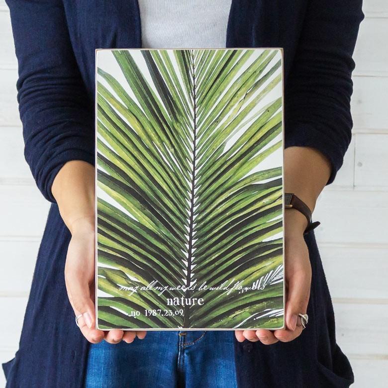 アートパネル ボタニカル 絵画 壁掛け 壁飾り 絵 植物 リーフモチーフ ソテツ サイカス リーフ 西海岸 男前 ウォールデコレーション 65360 | ELEMENTS（インテリア） | 02