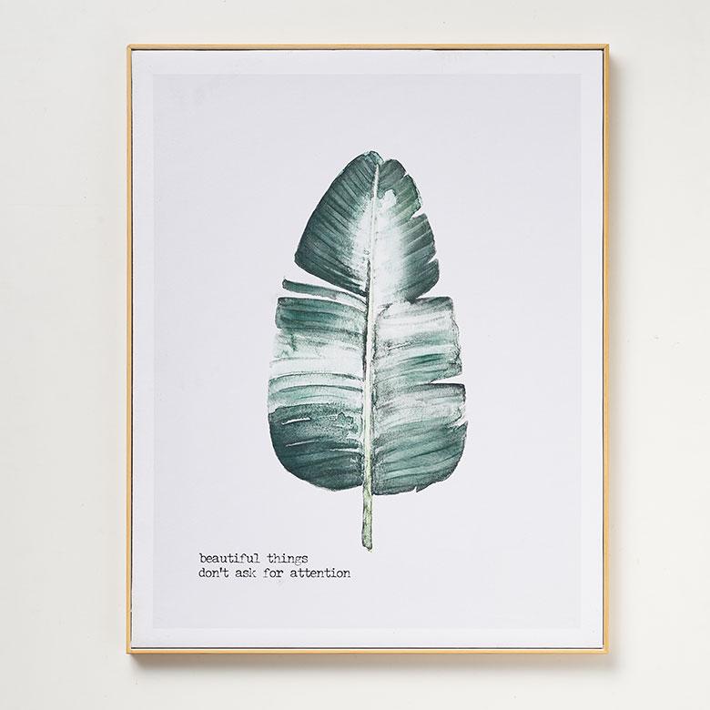 インテリアアートパネル アートフレーム 壁掛け アート 植物 フレーム付き アートパネル 南国 バナナの葉 リビング アートポスター インテリア 西海岸 65371 | ELEMENTS（インテリア） | 16