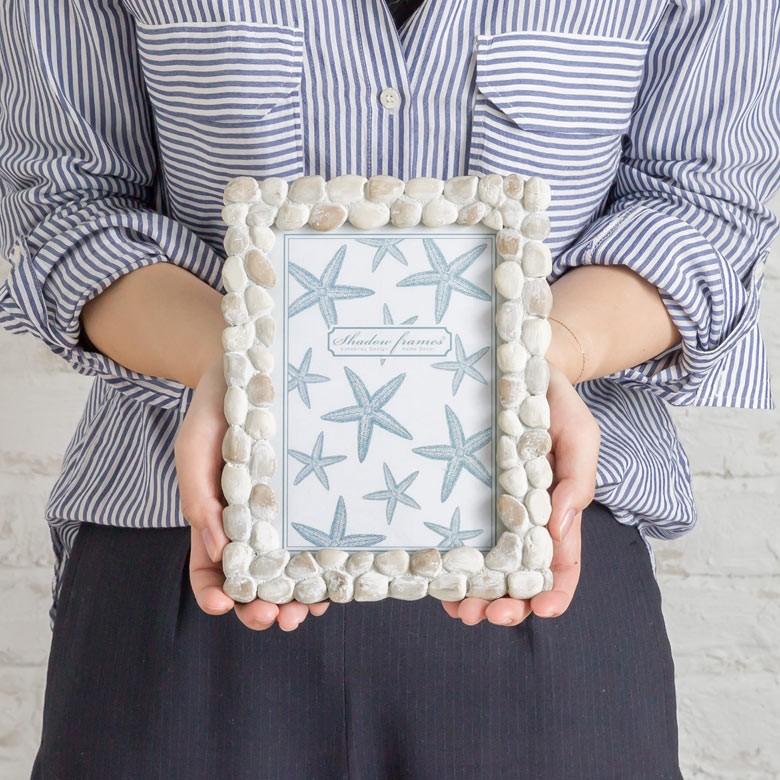 フォトフレーム 写真立て 壁掛け 卓上 おしゃれ かわいい はがき はがきサイズ 石 ナチュラル ブライダル ベビー 65880 | ELEMENTS（インテリア） | 06