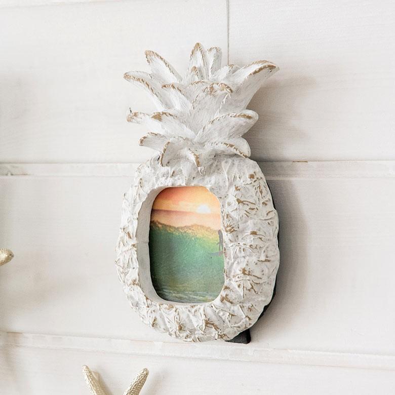 フォトフレーム 写真立て 壁掛け 卓上 おしゃれ かわいい ミニ ミニサイズ パイナップル ナチュラル ブライダル ベビー 65911 | ブランド登録なし | 04