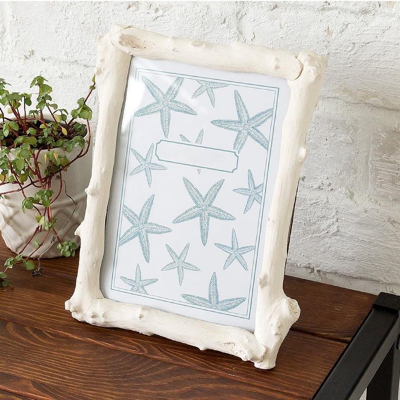 フォトフレーム 写真立て 壁掛け 卓上 おしゃれ かわいい はがき はがきサイズ 木 ナチュラル ブライダル ベビー 65920 | ブランド登録なし