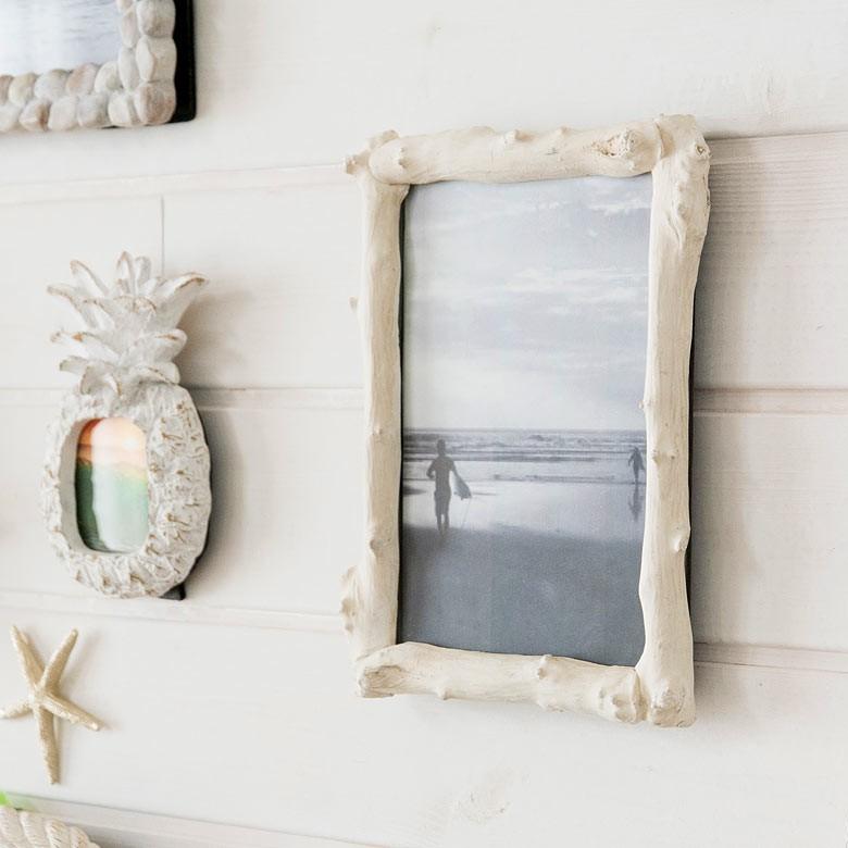 フォトフレーム 写真立て 壁掛け 卓上 おしゃれ かわいい はがき はがきサイズ 木 ナチュラル ブライダル ベビー 65920 | ブランド登録なし | 04