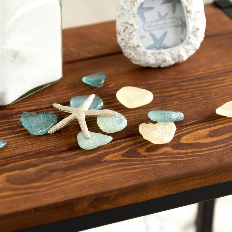 GlassTripオブジェ ガラス手作り海岸をイメージ レジンでできたシーグラスのオブジェ 18個入り 置物 フェイクガラス