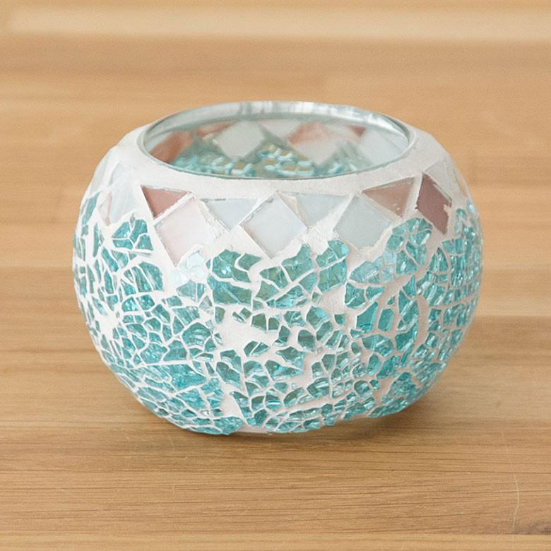 キャンドルホルダー ろうそくたて キャンドルスタンド モザイクガラス