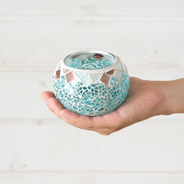 キャンドルホルダー ろうそくたて キャンドルスタンド モザイクガラス アジアン おしゃれ バリ雑貨 ランタン ステンドグラス風 モロッコ 66020 | ブランド登録なし | 09