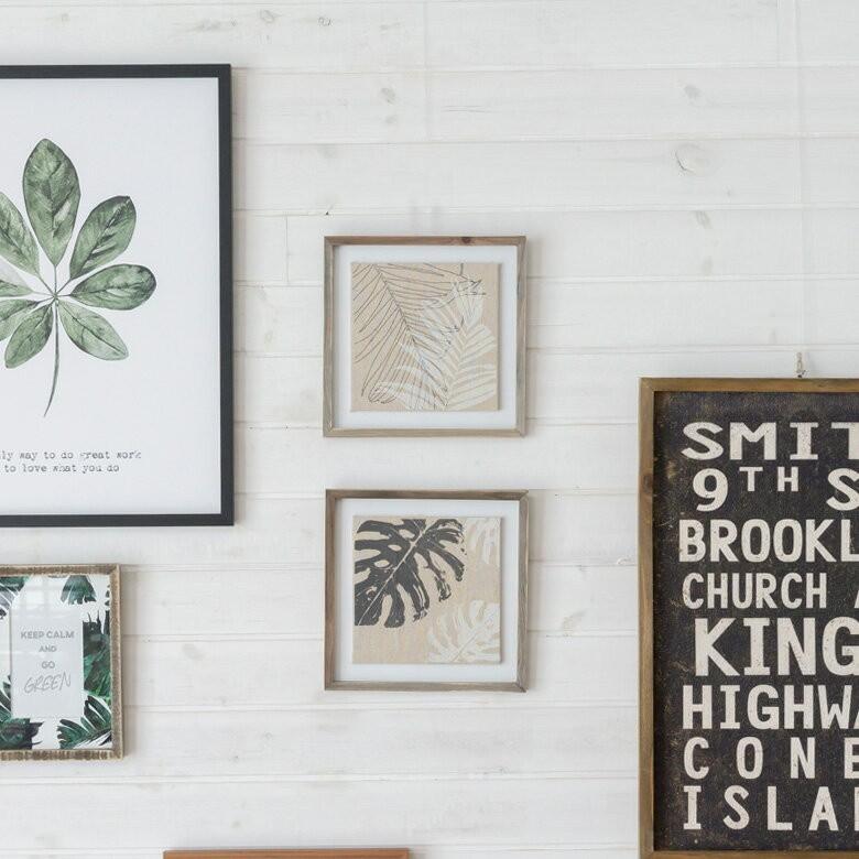 アートパネル リーフパネル ウォールパネル おしゃれ インテリア ナチュラル 西海岸 ハワイ ボタニカル ヤシ パーム ソテツ リネン 麻 デコレーション 66050 | ELEMENTS（インテリア） | 05