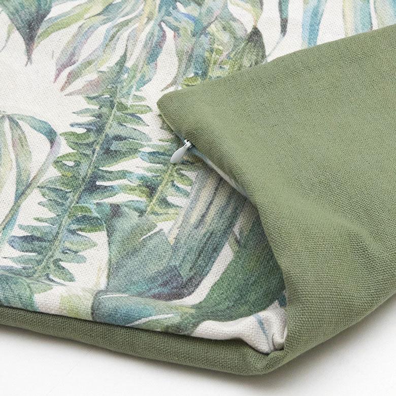 メール便対応 クッション カバー リーフ 柄 洗濯可 洗える ボタニカル おしゃれ  春 夏 秋 冬 トロピカル 西海岸 コースタル ハワイアン リゾート 66200 | ブランド登録なし | 11