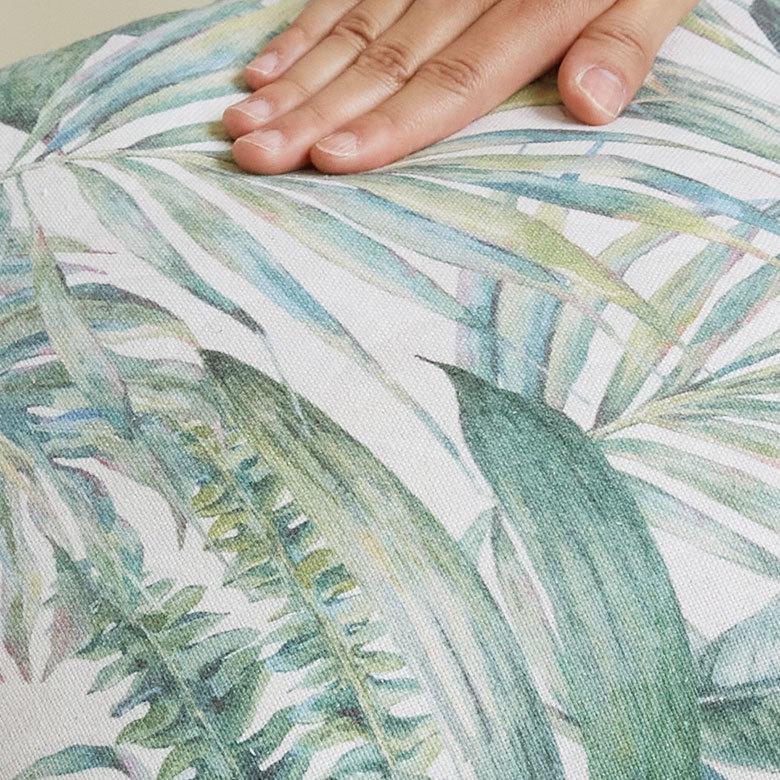 メール便対応 クッション カバー リーフ 柄 洗濯可 洗える ボタニカル おしゃれ  春 夏 秋 冬 トロピカル 西海岸 コースタル ハワイアン リゾート 66200 | ブランド登録なし | 04