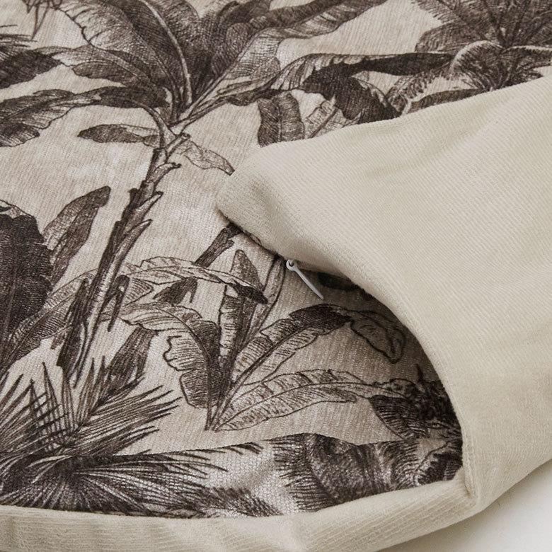 メール便対応 クッションカバー パームツリー柄 45×45cm 正方形 綿混 コットン   腰当て インテリア ファブリック ハワイ 66203 | ブランド登録なし | 11