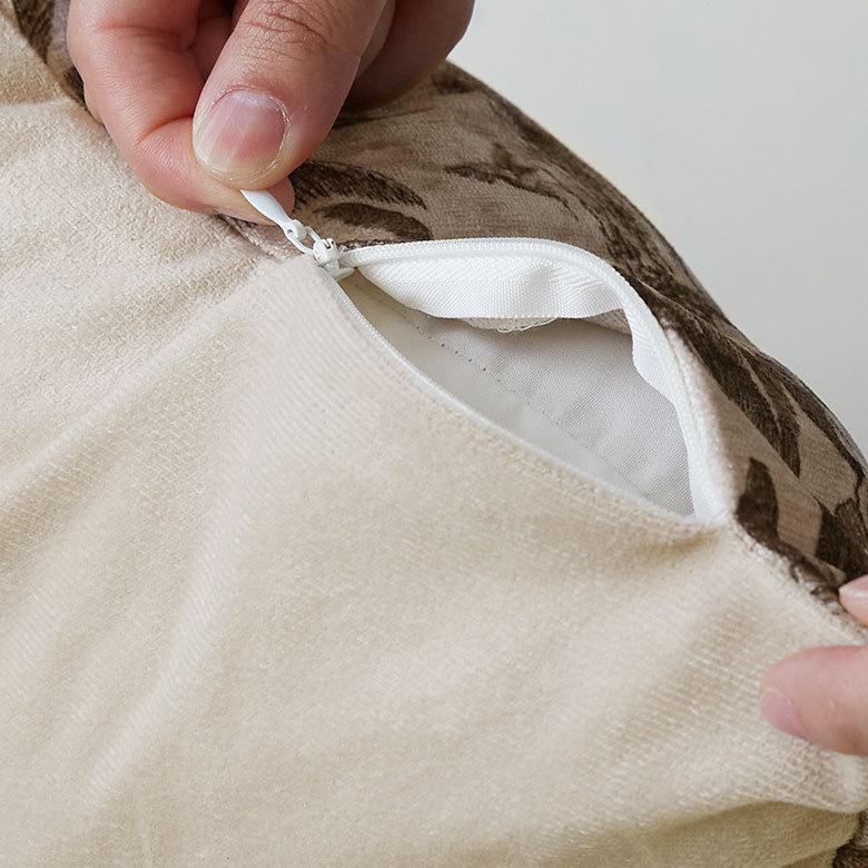 メール便対応 クッションカバー パームツリー柄 45×45cm 正方形 綿混 コットン   腰当て インテリア ファブリック ハワイ 66203 | ブランド登録なし | 12