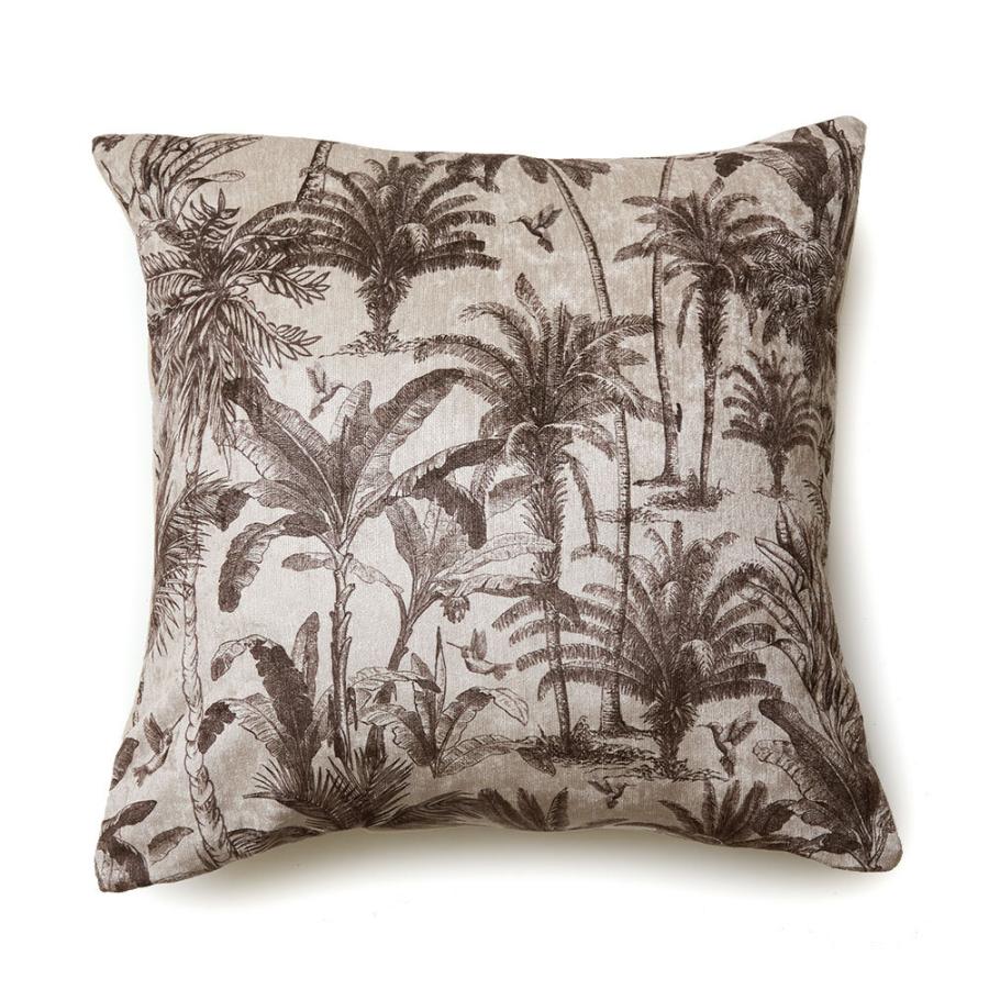 メール便対応 クッションカバー パームツリー柄 45×45cm 正方形 綿混 コットン   腰当て インテリア ファブリック ハワイ 66203 | ブランド登録なし | 20