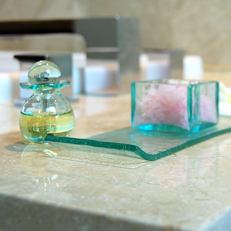 ガラスプレート デコレーショントレイ 長方形 皿 食器 アジアン リゾート 角皿 小皿  キッチン用品 小物入れ 66305 | ブランド登録なし | 03