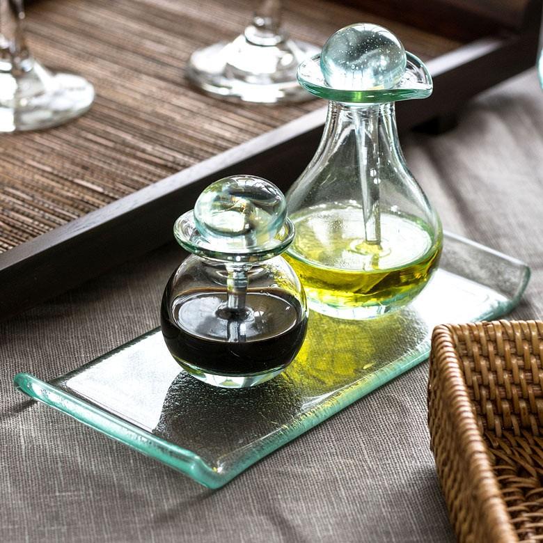 ガラスプレート デコレーショントレイ 長方形 皿 食器 アジアン リゾート 角皿 小皿  キッチン用品 小物入れ 66305 | ブランド登録なし | 06