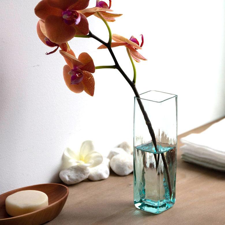 一輪挿し 花瓶 クリア ミント 約 ｗ 4cm D 4cm H 15cm フラワーベース 一輪差し 花 植物 オブジェ 置物 インテリア シンプル Elements 通販 Yahoo ショッピング