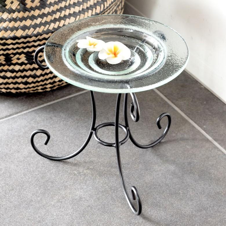 ガラスのプレート バブルタイプ Sサイズ 食器 ガラス 皿 おしゃれ プレート 丸皿 デザート 前菜 トレー デコレーション アジア雑貨 アジアン雑貨 66314 | ブランド登録なし | 10