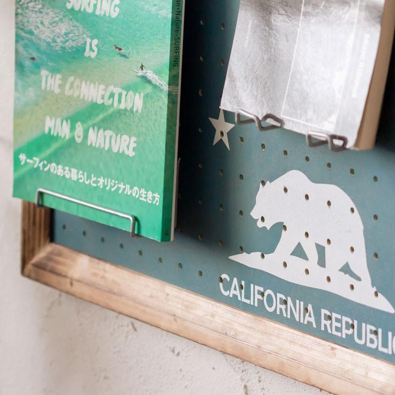 パンチングボードベア イラスト ブルー 壁掛け 有孔ボード ペグボード 約30mm 収納 青 フレーム パネル フック ディスプレイ ウォールデコレーション 66430 | ブランド登録なし | 13