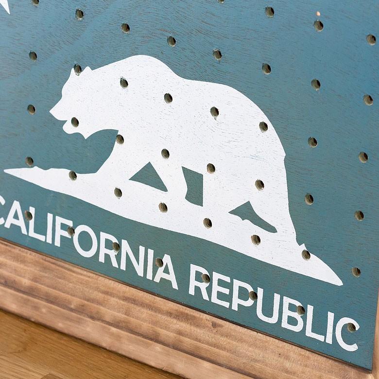 パンチングボードベア イラスト ブルー 壁掛け 有孔ボード ペグボード 約30mm 収納 青 フレーム パネル フック ディスプレイ ウォールデコレーション 66430 | ブランド登録なし | 08