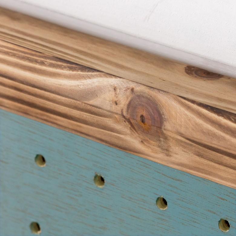 パンチングボードベア イラスト ブルー 壁掛け 有孔ボード ペグボード 約30mm 収納 青 フレーム パネル フック ディスプレイ ウォールデコレーション 66430 | ブランド登録なし | 09