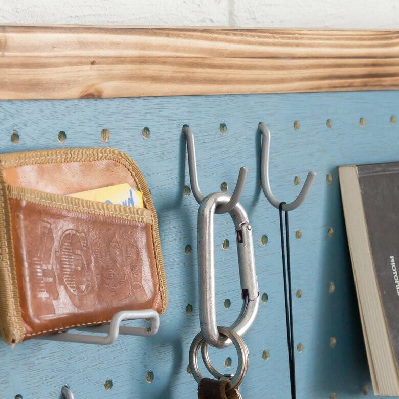 パンチングボード用フックセット フック パーツ 金具 セット 有孔ボード用 ペグボード用 30ピッチ 直径５mm シルバー 銀 マット 収納 DIY 取り付け簡単 66431 | ブランド登録なし | 03