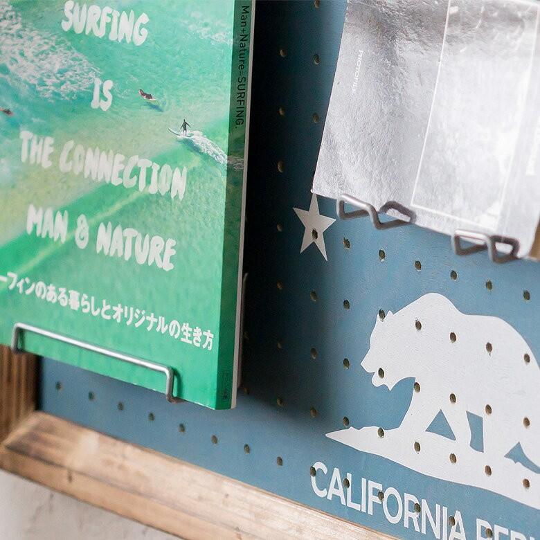 パンチングボード用フックセット フック パーツ 金具 セット 有孔ボード用 ペグボード用 30ピッチ 直径５mm シルバー 銀 マット 収納 DIY 取り付け簡単 66431 | ブランド登録なし | 05