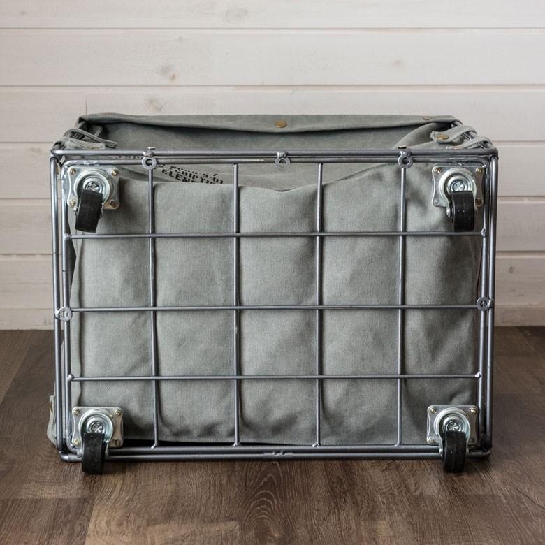 ランドリーバスケット ユーティリティバスケット ネイビー キャスター付き ミリタリー バスケットワゴン 収納 ランドリーワゴン マルチボックス 新生活 66460 | ELEMENTS（インテリア） | 11