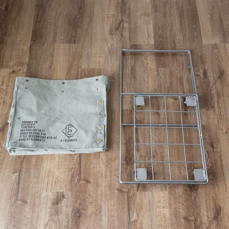 ランドリーバスケット ユーティリティバスケット ネイビー キャスター付き ミリタリー バスケットワゴン 収納 ランドリーワゴン マルチボックス 新生活 66460 | ELEMENTS（インテリア） | 13