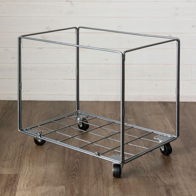 ランドリーバスケット ユーティリティバスケット ネイビー キャスター付き ミリタリー バスケットワゴン 収納 ランドリーワゴン マルチボックス 新生活 66460 | ELEMENTS（インテリア） | 14