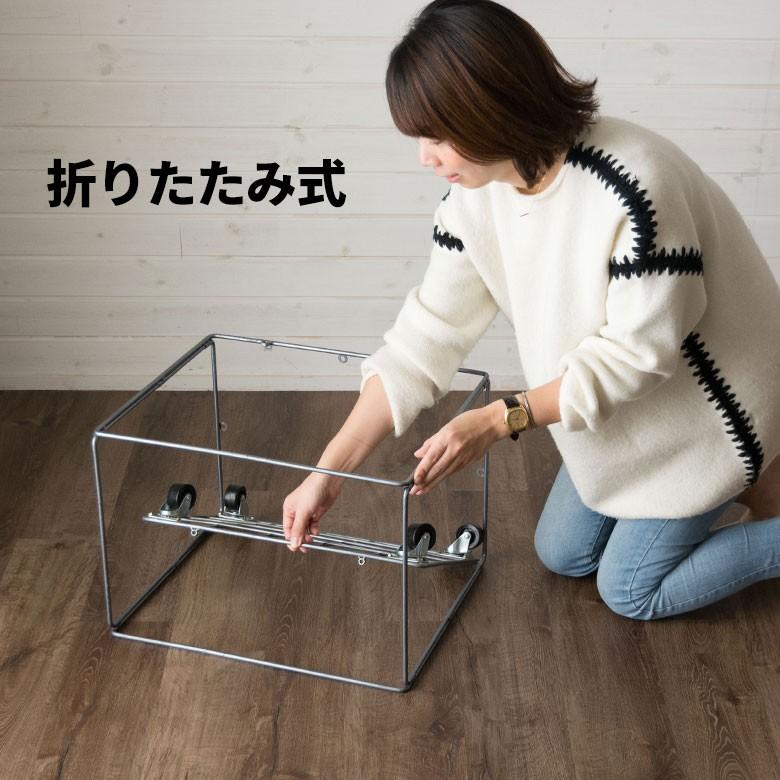 ランドリーバスケット ユーティリティバスケット グレー キャスター付き ミリタリー バスケットワゴン 収納 ランドリーワゴン マルチボックス 新生活 66462 | ELEMENTS（インテリア） | 15