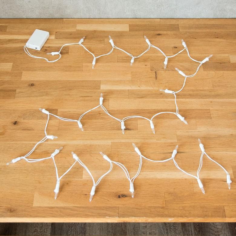 イルミネーション 電池式 LED ストリングライト 3m 30球 ライト 電飾 室内 間接 照明 ディスプレイ インテリア 壁 オーナメント クリスマス 誕生日 器具 66513 | ブランド登録なし | 16