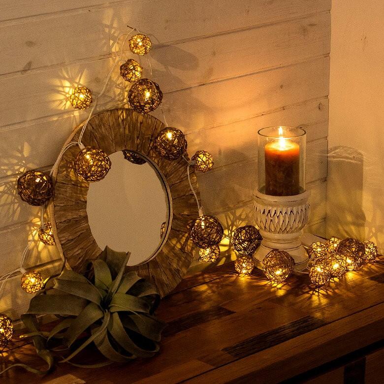 イルミネーション 電池式 LED ストリングライト 3m 30球 ライト 電飾 室内 間接 照明 ディスプレイ インテリア 壁 オーナメント クリスマス 誕生日 器具 66513 | ブランド登録なし | 02