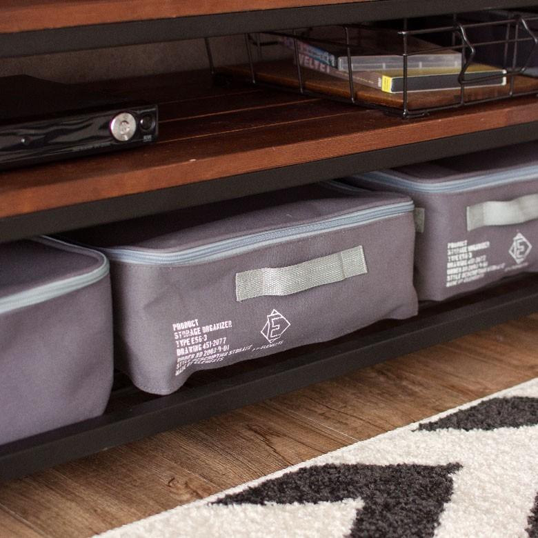 トラベルポーチ 収納 ケース 収納ボックス カラーボックス メンズ 収納 布製 整理 蓋つき ふた付 小物 おしゃれ かご インナーボックス ファブリック 66525 | ブランド登録なし | 06