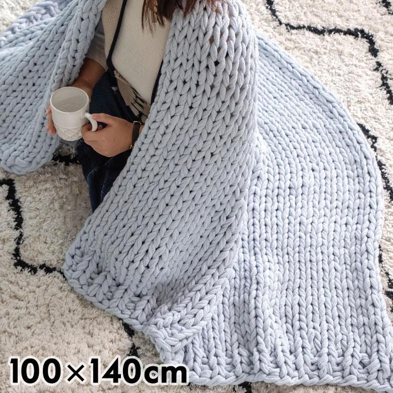 ブランケット 膝掛け ひざ掛け 約100×140cm 大判 ペールブルー ブランケット 膝掛け ひざ掛け 約100×140cm 大判 ペールブルー