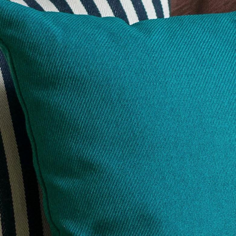 クッションカバー 約45×45cm 正方形 無地 ブルー ターコイズブルー