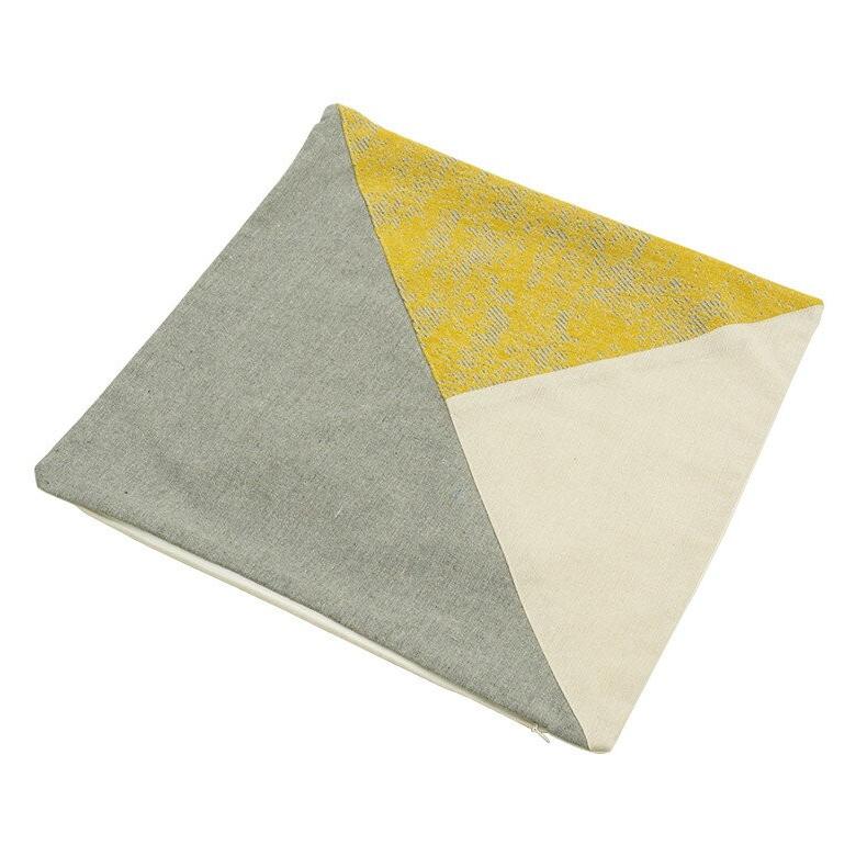 クッションカバー カラーブロック リネン 約45×45cm クッション おしゃれ 北欧 かわいい 正方形 四角 45角 腰あて ピロークッション ファブリック 66556 | ブランド登録なし | 06