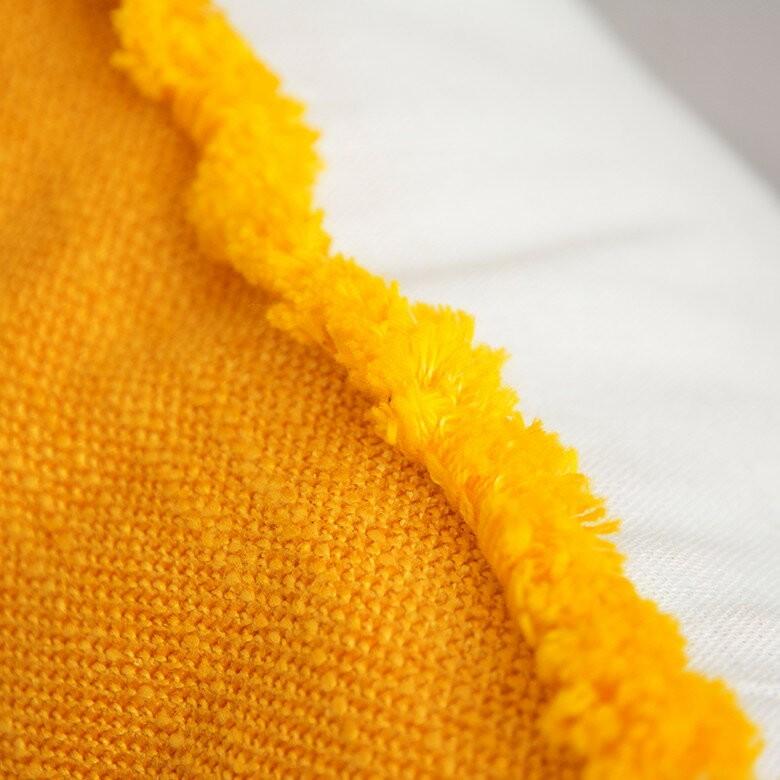 クッションカバー フリンジ付き リネンキャンバス 約45×45cm クッション おしゃれ かわいい 正方形 四角 45角 腰あて ピロークッション ファブリック 66557 | ブランド登録なし | 02